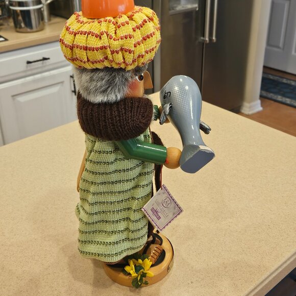 RARE LIMITED EDITION STEINBACH JONAH THE WHALE CHRISTMAS GERMAN WOOD NUTCRACKER - Picture 4 of 15